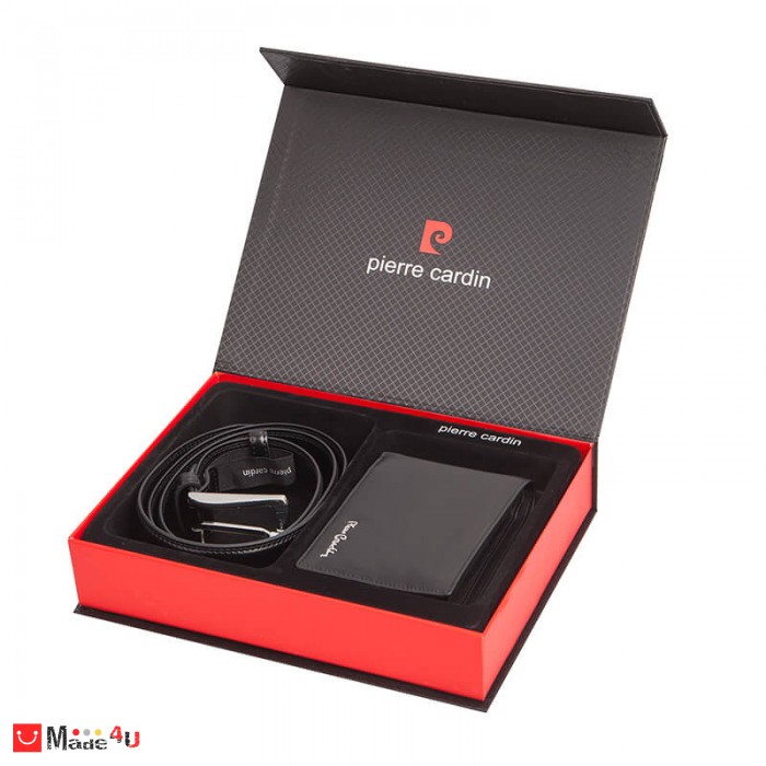Сет Мъжки Колан и Портфейл от естествена кожа