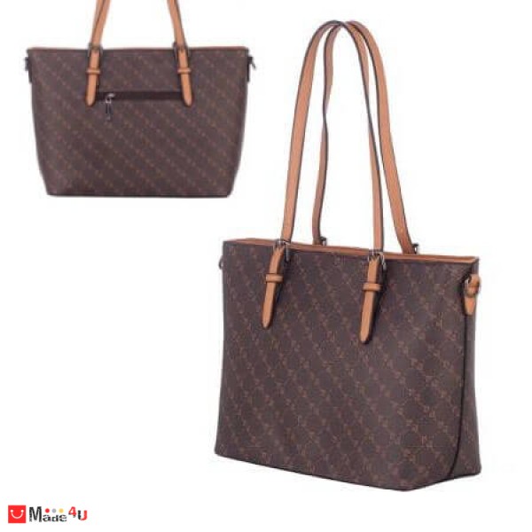 Дамска Чанта През Рамо, Еко Кожа, 32x25x14см, тъмно кафява, Pierre Cardin, PCL9383D
